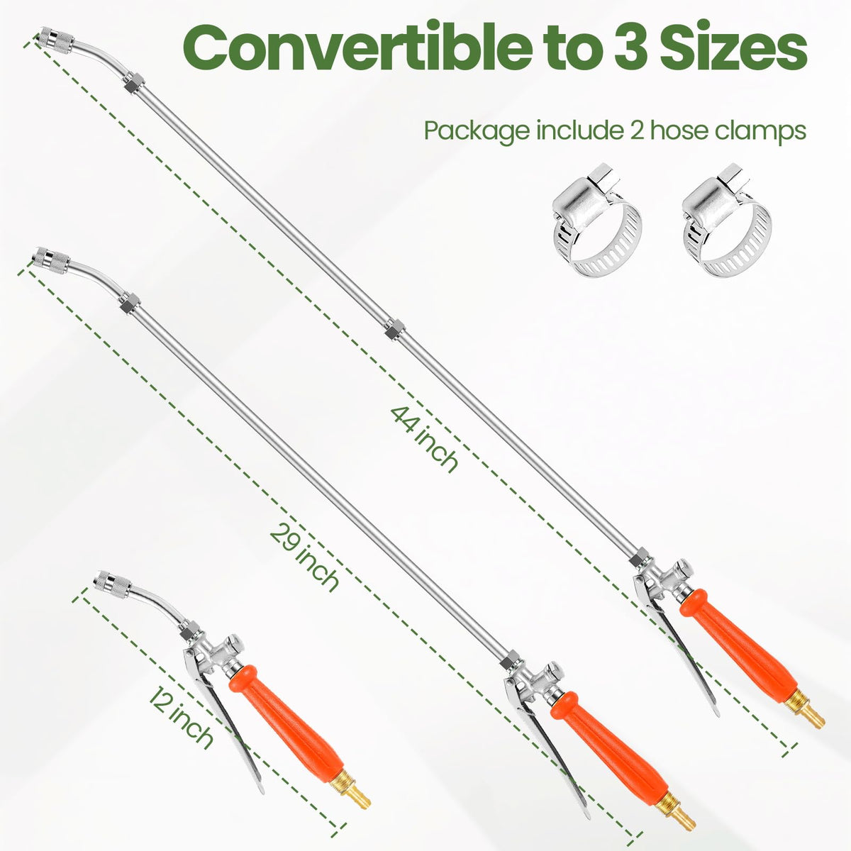 YOSN universal 3 size hose fittings simplify hose changes