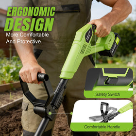 No-cord operation enables safer, cleaner gardening