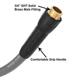 YOTOO all-weather flexible hose showing kink-free performance.