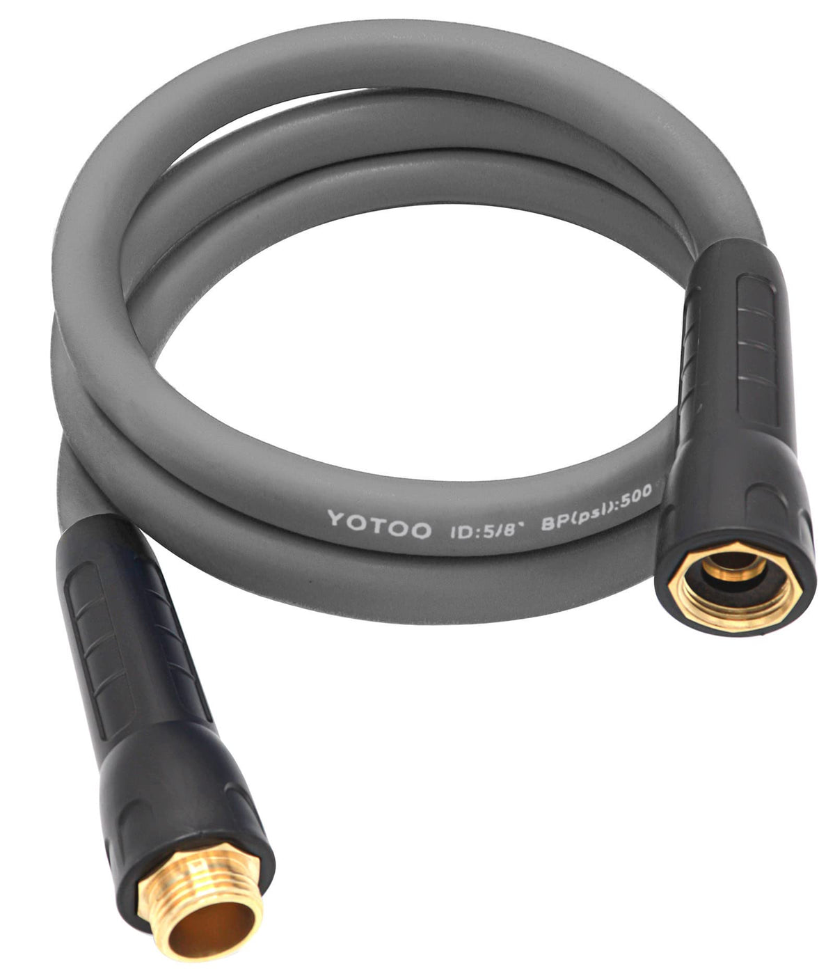 YOTOO heavy-duty hybrid garden lead, gray, 5ft length for all-weather use.
