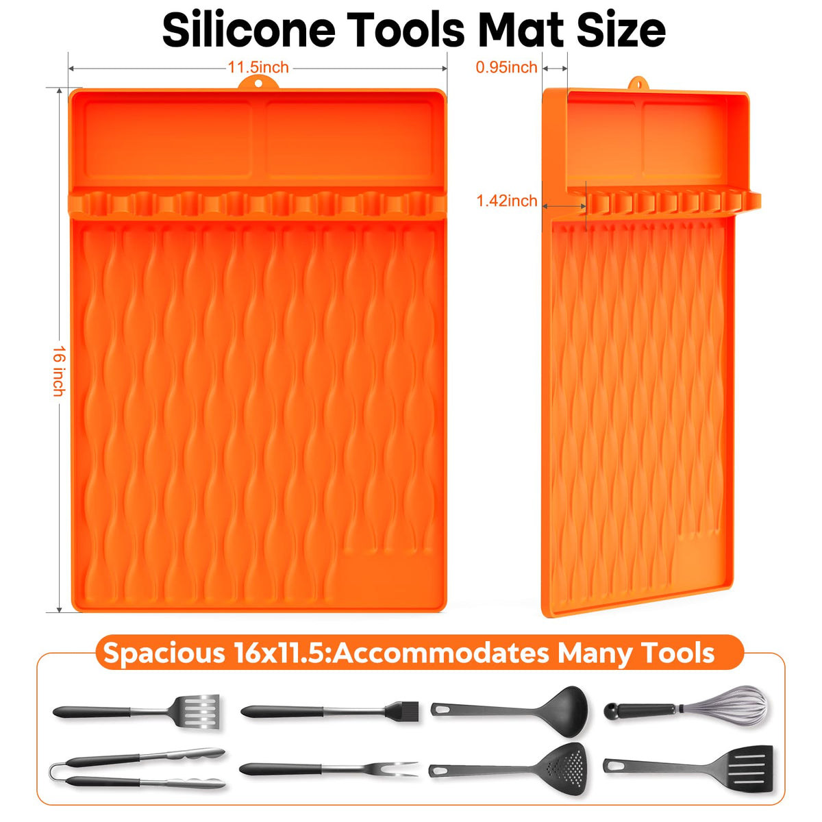 YOUCHENGZHIFAN enhanced-design 8-slot mat stores utensils and spices neatly