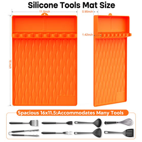 YOUCHENGZHIFAN enhanced-design 8-slot mat stores utensils and spices neatly