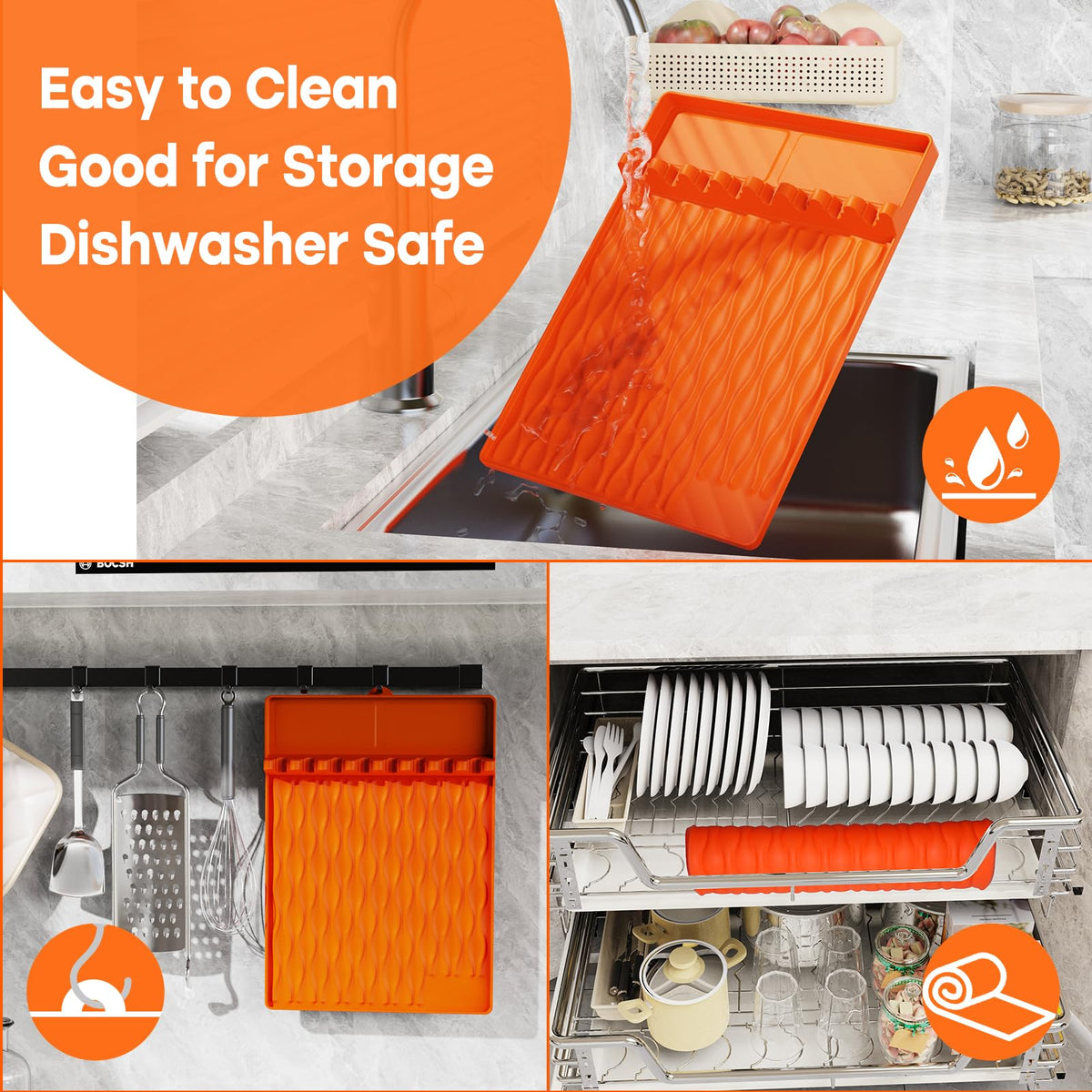 YOUCHENGZHIFAN non-slip, non-scratch mat protects grill surfaces during cooking