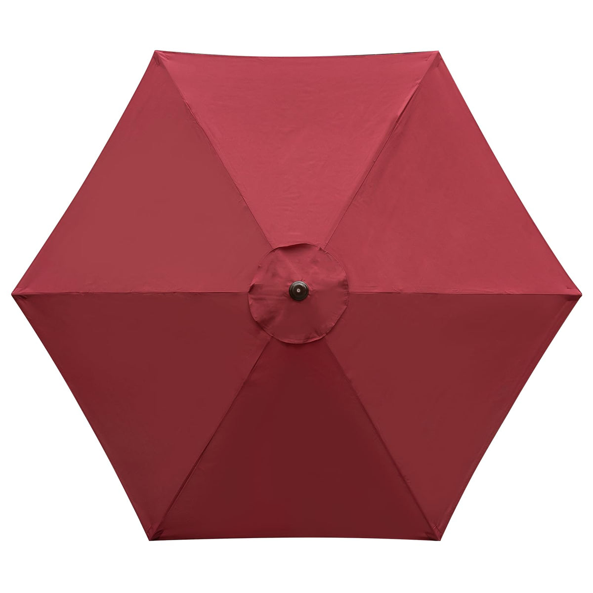 YOUGE OUTDOOR burgundy 9ft canopy for 6-rib umbrellas delivers durable shade replacement