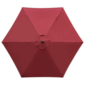 YOUGE OUTDOOR burgundy 9ft canopy for 6-rib umbrellas delivers durable shade replacement