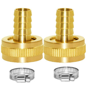 YOUHO brass connector kit includes hose clamps for secure, leak-free installs