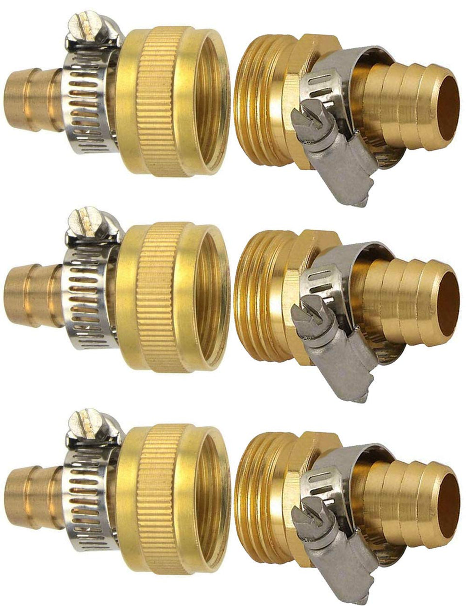 YOUHO garden hose adapter with brass fittings for durable drip irrigation connections
