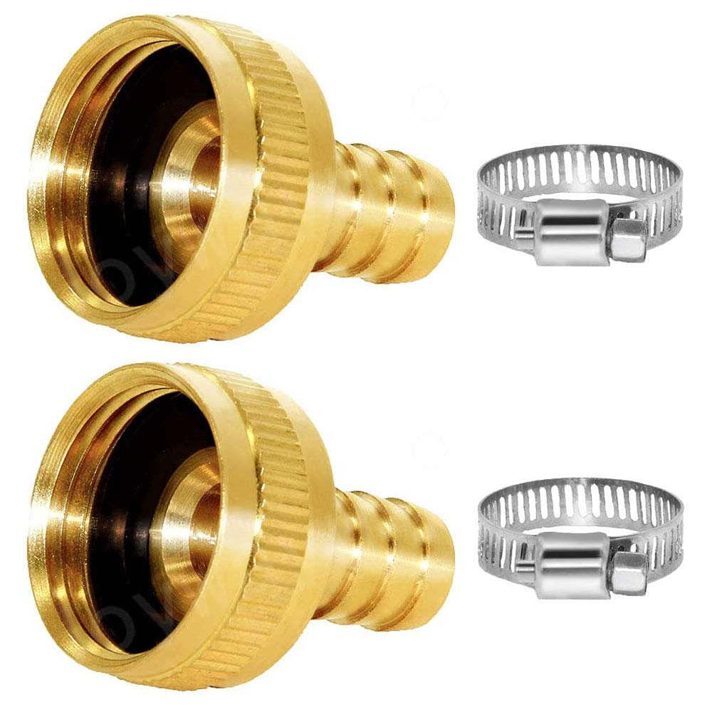 YOUHO twist collar fittings allow quick tubing attachment to standard garden hoses