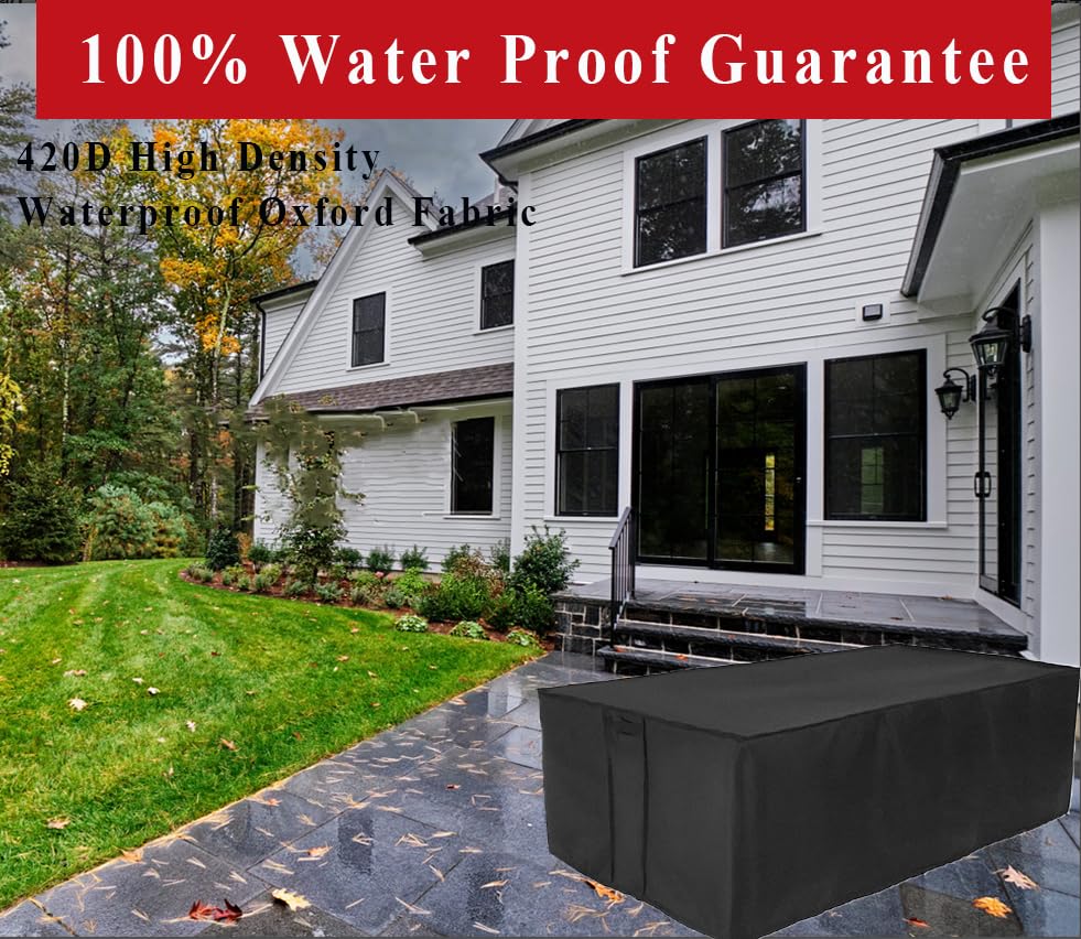 Youlvy fire pit cover includes air vents to reduce moisture buildup on the pit.