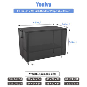 Youlvy outdoor cover shows air vents to reduce condensation and rust risk.