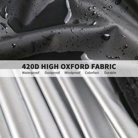 Youlvy waterproof fabric protects from rain, spills, and UV exposure.