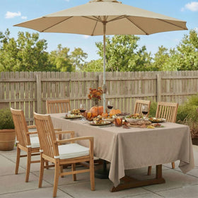 Youngseahome waterproof tablecloth beads water for quick cleanup