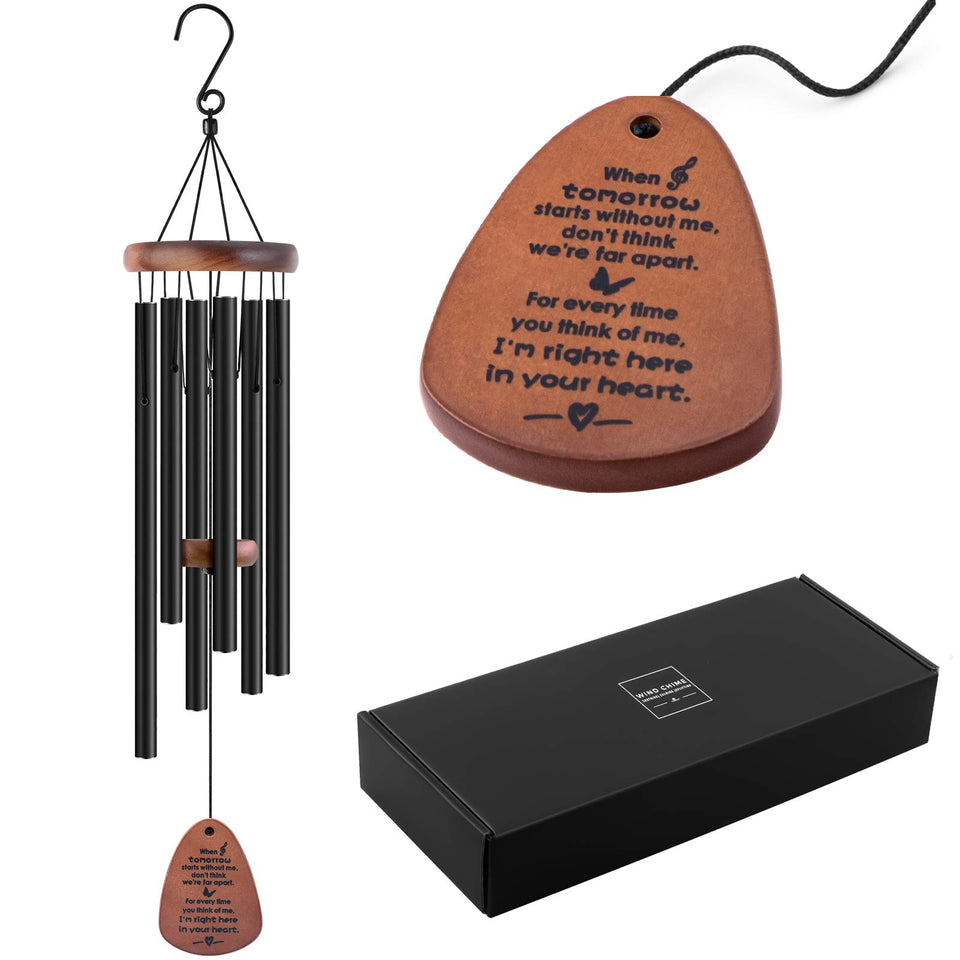 YOUNTASY Sympathy Wind Chimes packaging, ready as a bereavement gift.