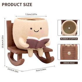 YOUOIVIA durable resin planter suitable for indoor and outdoor use.