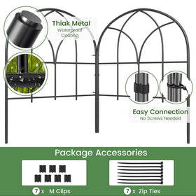 Youpehom no-dig fence installation showing quick garden border setup.