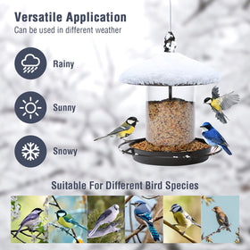 Youvip backyard bird feeder bronze hanging installation fits into any garden.