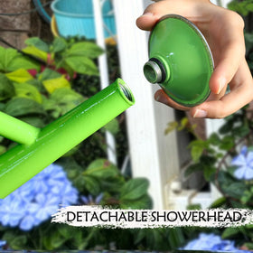 Decorative Yourjoy watering can doubles as a garden accent.