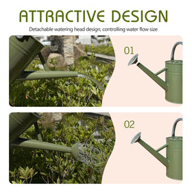 Yourjoy durable metal watering can withstand regular use for years.
