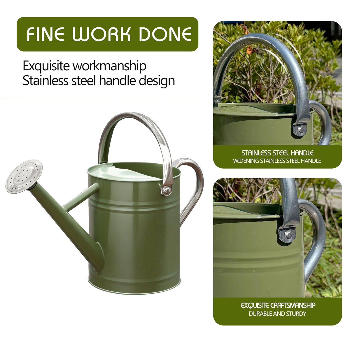 Yourjoy 1 gallon watering can ideal for patio and indoor plant routines.