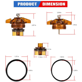 Yoursme 905-211 brass stem and rubber disc for long-lasting performance.