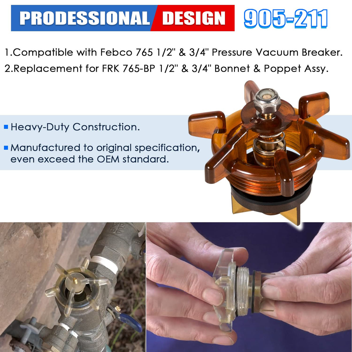 Yoursme 905-211 O-ring seal ensures leak-free replacement.