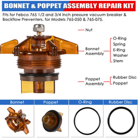 Yoursme 905-211 poppet assembly for reliable pressure vacuum breaker maintenance.