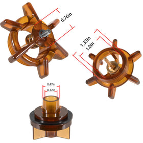 Yoursme 905-211 washer and E-ring provide secure seal seating.