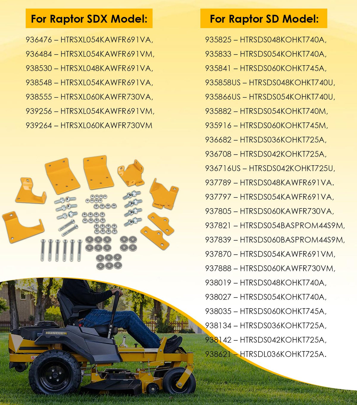 Yoursme brackets kit with bolts and nuts, easy DIY installation.