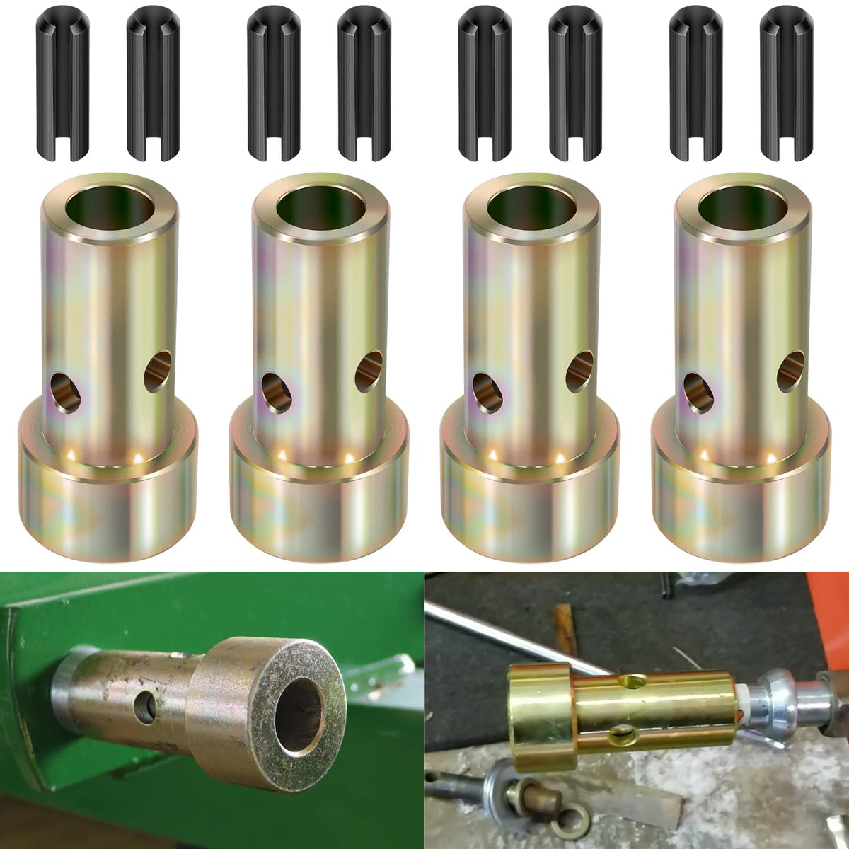 Yoursme Cat 1 quick hitch bushings set fits multiple tractors for secure attachments.