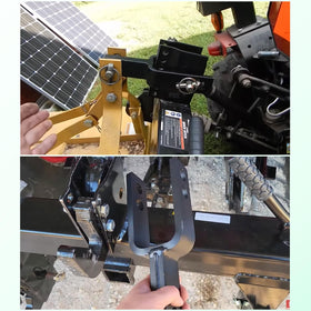Yoursme quick hitch adapter designed for snowplows, mowers, and boom poles.