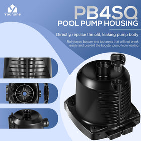 Yoursme reinforced bottom area of pool pump body enhancing strength against leaks