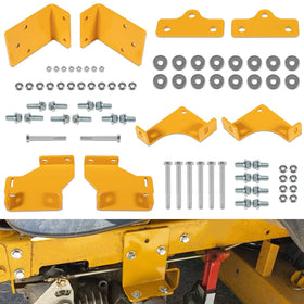 Yoursme 125255 hydro brackets front view, stronger transmission support.