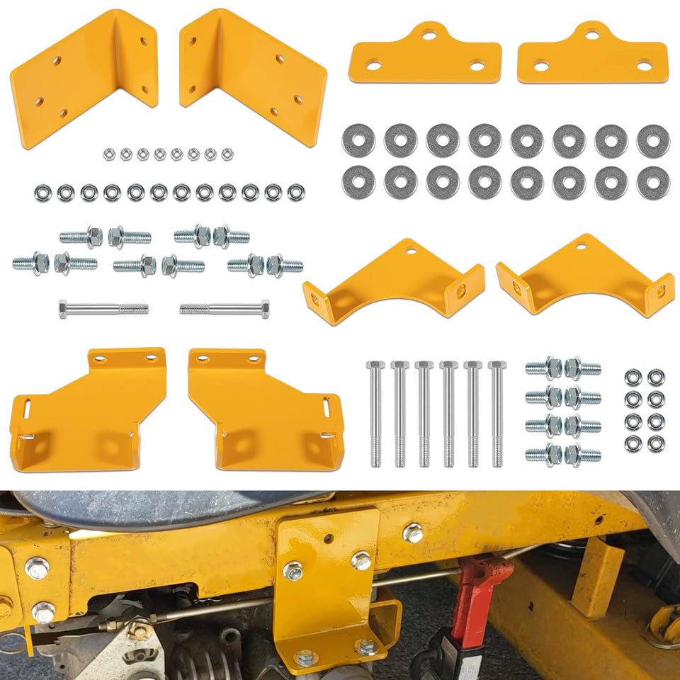 Yoursme 125255 hydro brackets front view, stronger transmission support.
