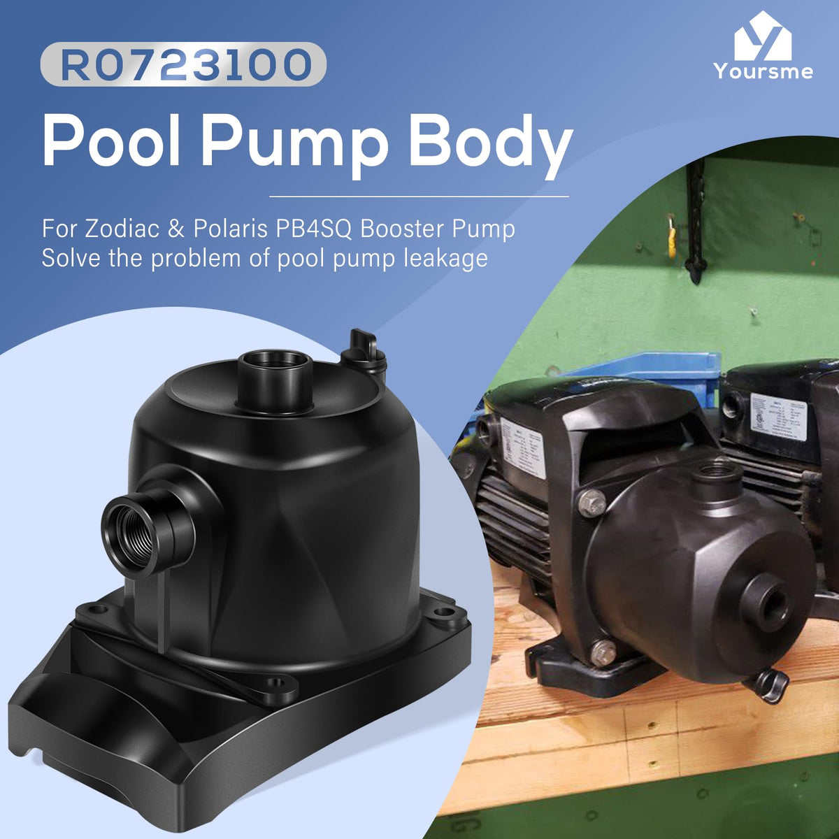 Yoursme Zodiac PB4SQ booster pump housing reinforces compatibility and fit
