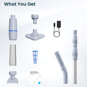 Yousky compact spa vacuum stores neatly after cleaning sessions.