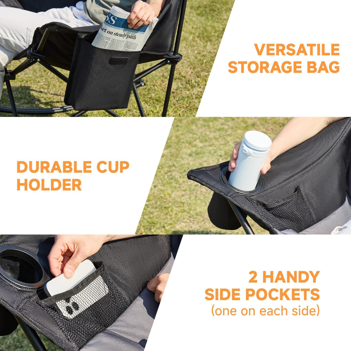 Youtanic chair features a sturdy steel frame for reliable support