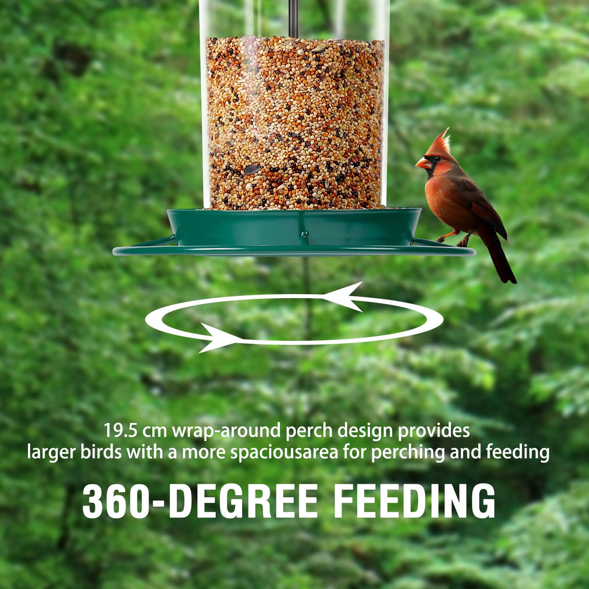 Youvip 3.0lb capacity reduces refilling frequency for busy gardens.