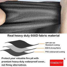 YOWDUTY drawstring ensures a snug fit against windy weather