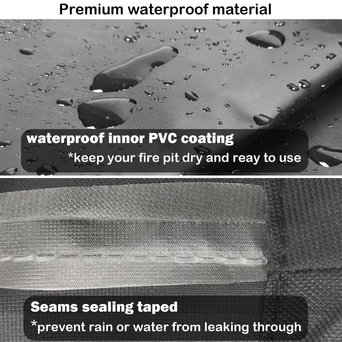 YOWDUTY 600D fabric panel highlights tear resistance and durability.