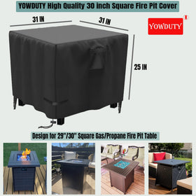 YOWDUTY waterproof 600D cover keeps moisture out while you relax outdoors
