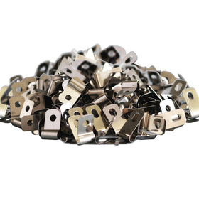 Yowlieu 100pcs fence clamps pack securing welded wire on posts