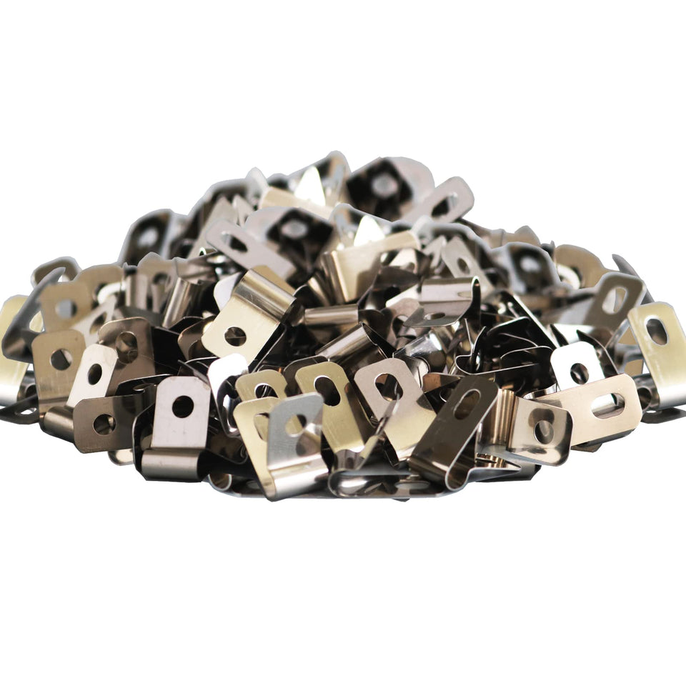 Yowlieu 100pcs fence clamps pack securing welded wire on posts