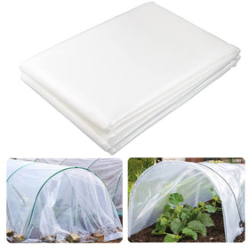Yowlieu 6mil clear greenhouse film rolled offers durable protection for long-term use.