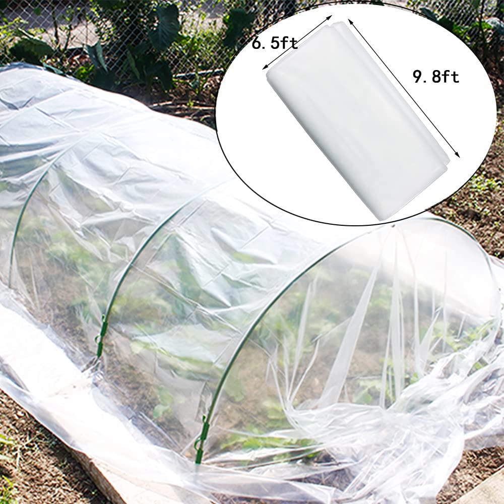 Yowlieu anti-drip greenhouse film minimizes interior drips and dust buildup.