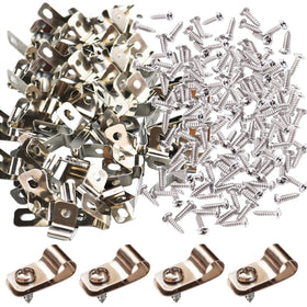 Yowlieu fence wire clamp with round hole for secure mounting on 12-16 gauge wire
