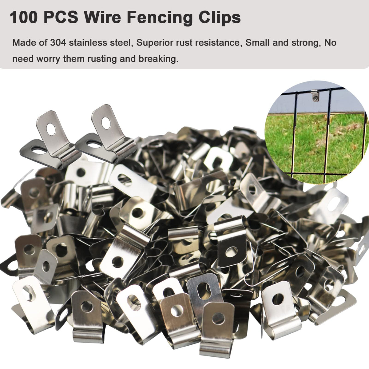 Yowlieu outdoor fence clamps resist weather for long-lasting use