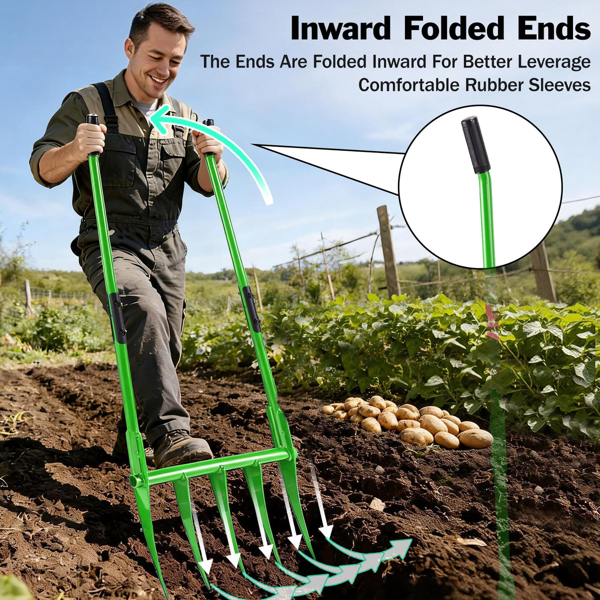 YOWPSY broadfork protective tine cover for storage