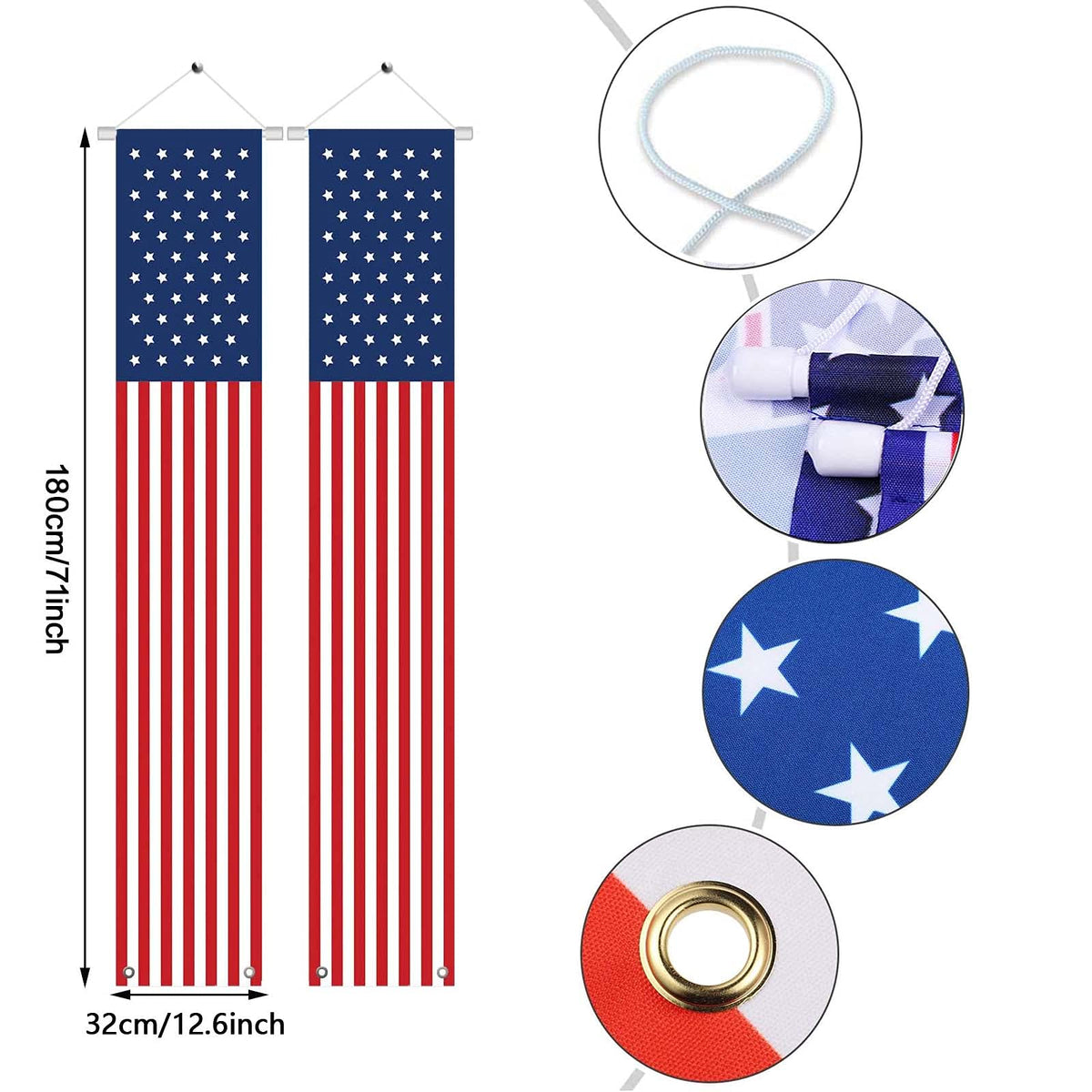 YOYNIIRE independence banner door-size fit for doors and windows