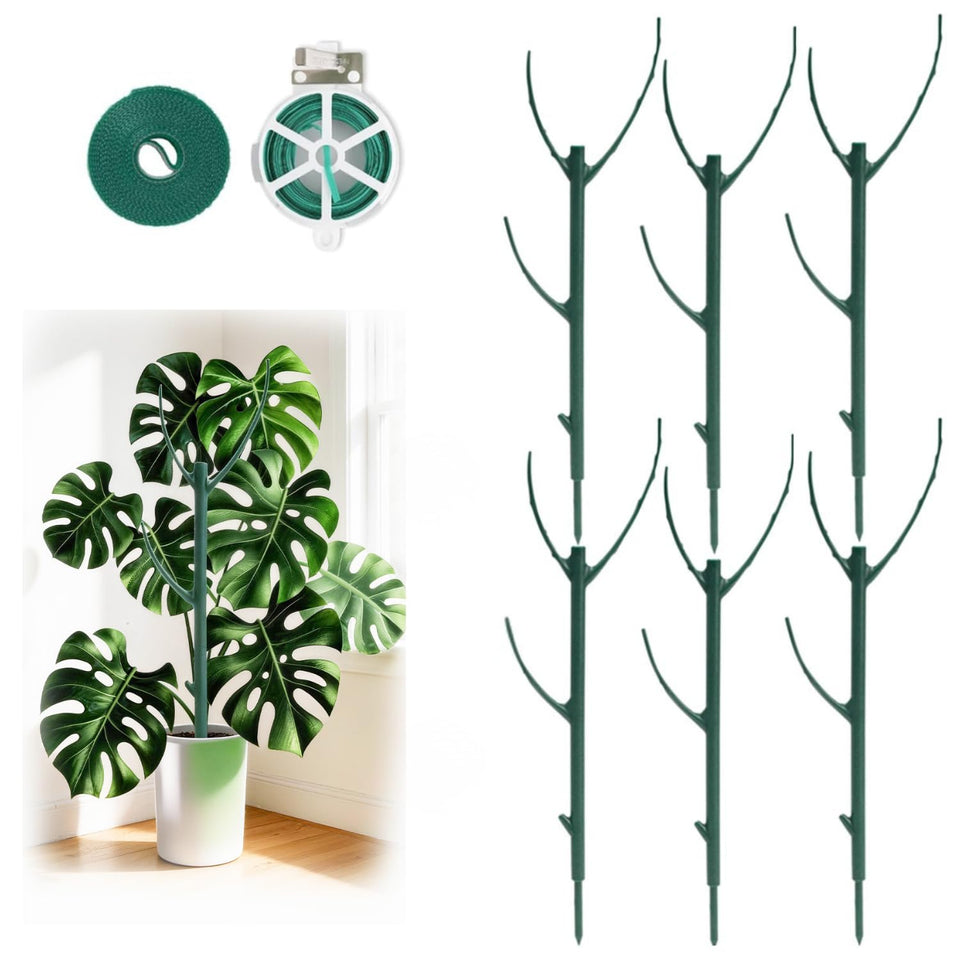 YOYOKIT six-pack stackable stake supports tall plants indoors and outdoors with secure height