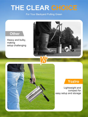 Yozlro in action on a practice green for training.